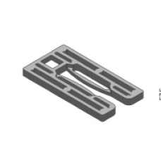 CALCO DO ARO 57.5X30X5 PRETO 5003.5P